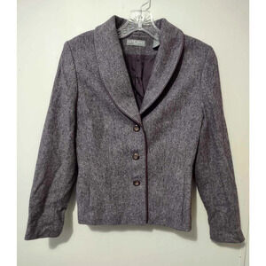 Kate Hill | Purple Tweed Blazer Petite Size 6